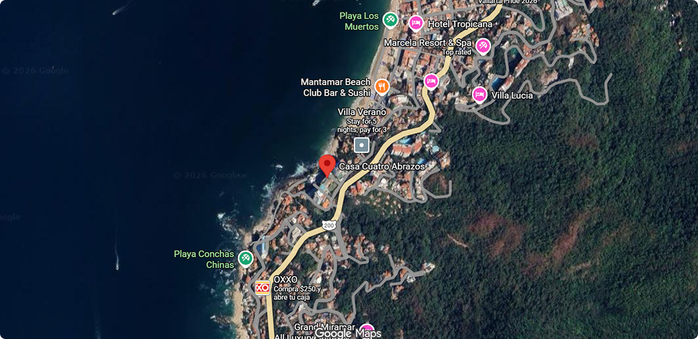 Casa Cuatro Abrazos location map